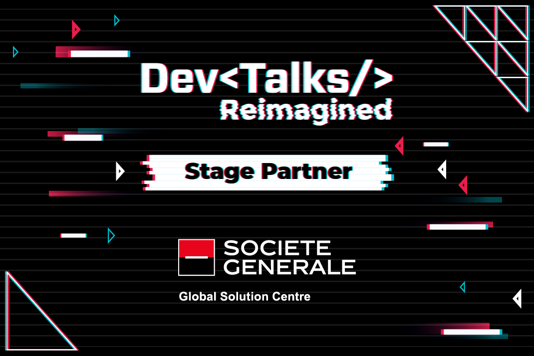 Societe Generale Global Solution Centre is back as a Stage Partner @ DevTalks Reimagined 2021