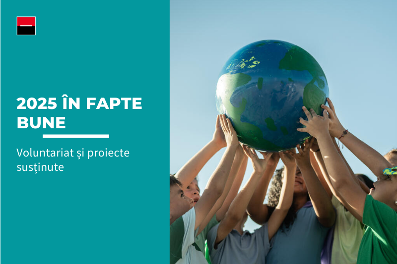 Retrospectiva anului 2025 in fapte bune – de la implicare in educatie sau protejarea naturii, la donari de sange sau de echipamente pentru a sustine comunitatile si economia circulara